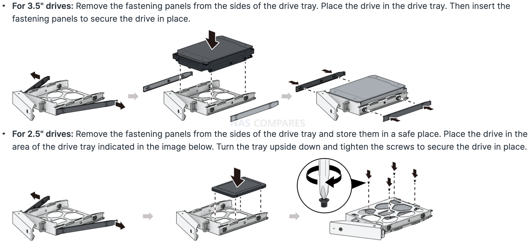 How to Install a 2.5-inch SATA SSD in 3.5-inch Bays in a NAS