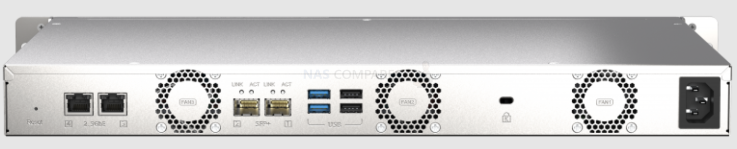 TS-435XeU quad-core ARM 4-bay 1U Rackmount low power NAS